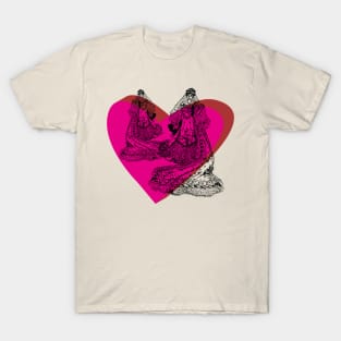 the bride two in love heart T-Shirt